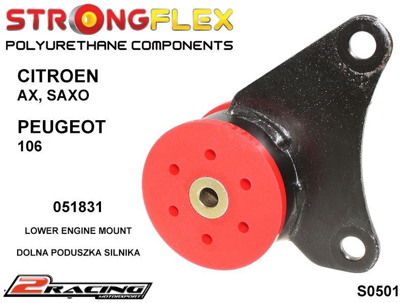 Spodní držák motoru silentblok 65mm Sport 051831A