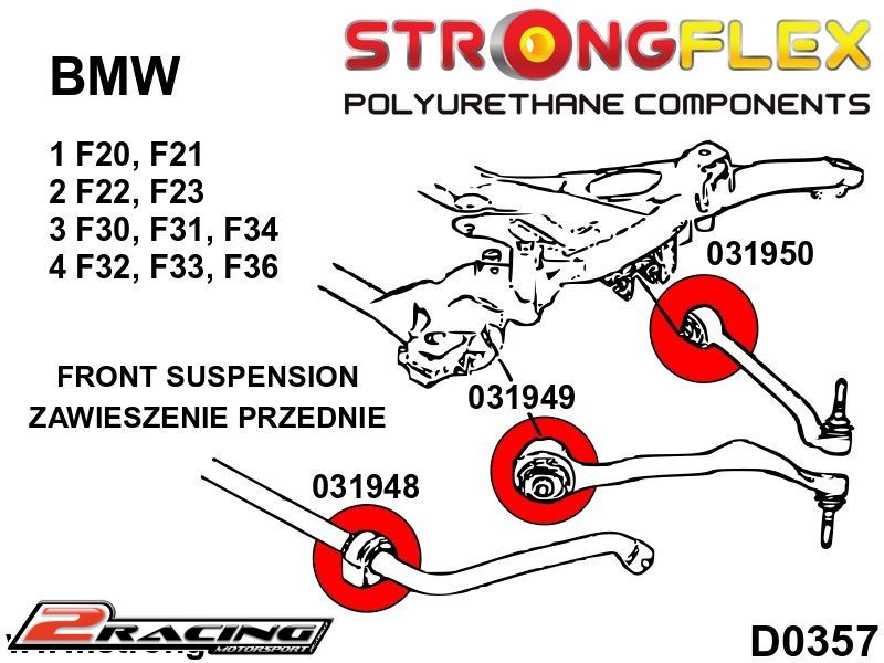 Přední zavěšení přední silentblok 031949B