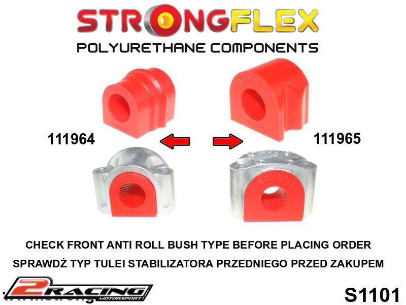 Přední stabilizátor silentblok Sport 111964A