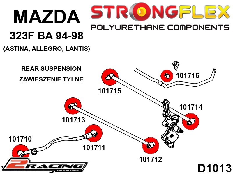 Zadní stabilizátor silentblok 101716B