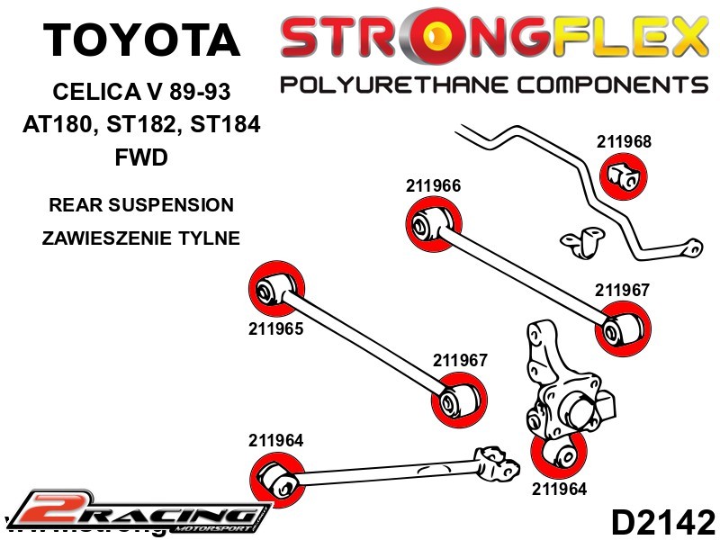 Komplet zadní zavěšení silentbloky 216262B