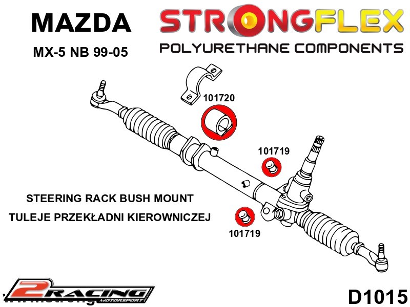 Hřeben řízení silentblok Sport 101719A