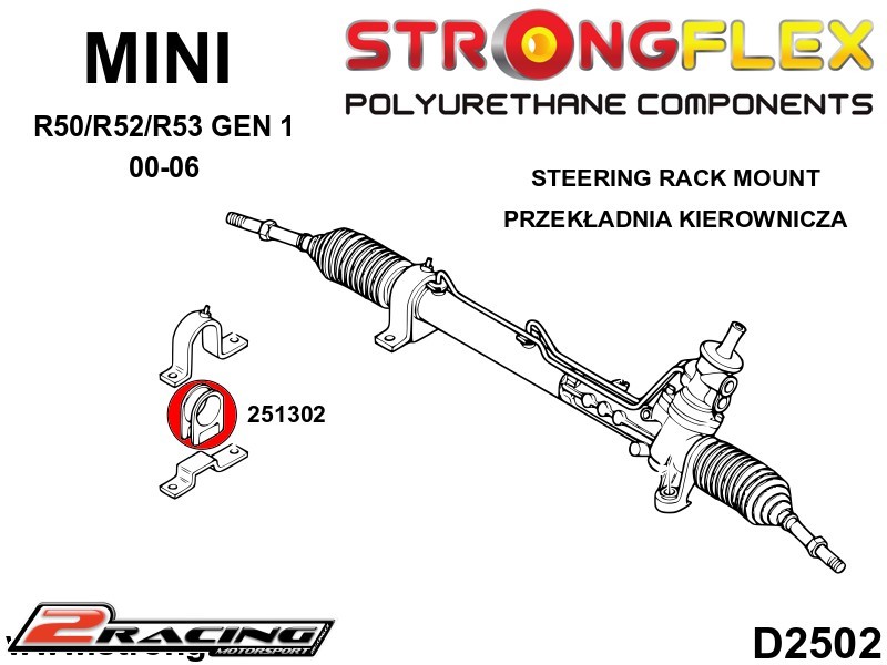 Hřeben řízení silentblok Sport 251302A