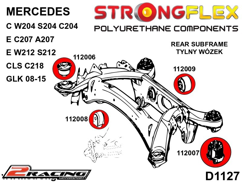 Zadní diferenciál přední silentblok Sport 112008A