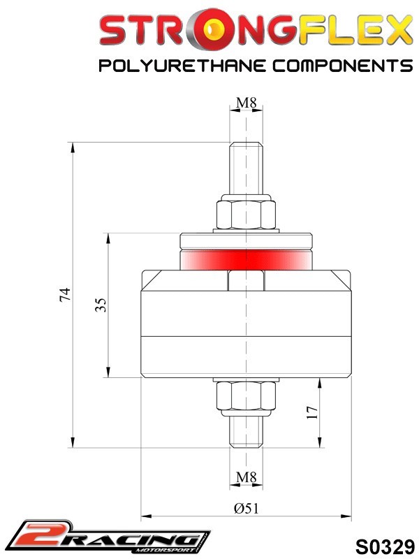 Silentblok převodovky 031929B