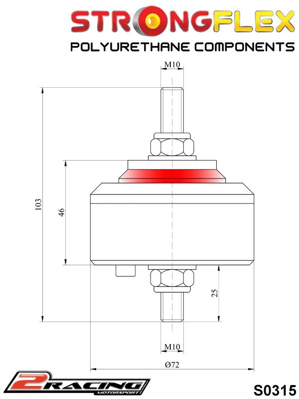 Silentblok motoru 031761B