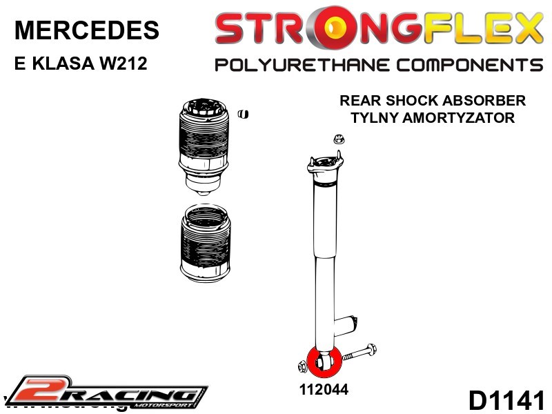 Zadní tlumič silentblok 112044B