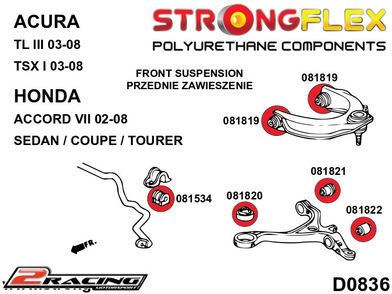 Komplet silentbloky 086233B