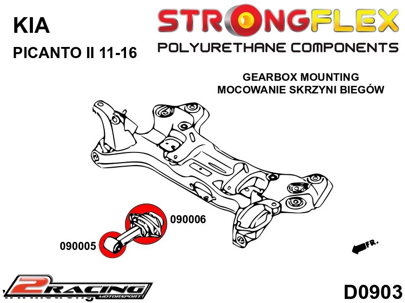 Držák převodovky silentblok Sport 090005A
