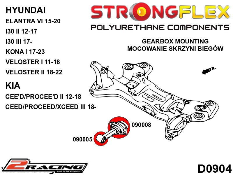Držák převodovky silentblok 090005B