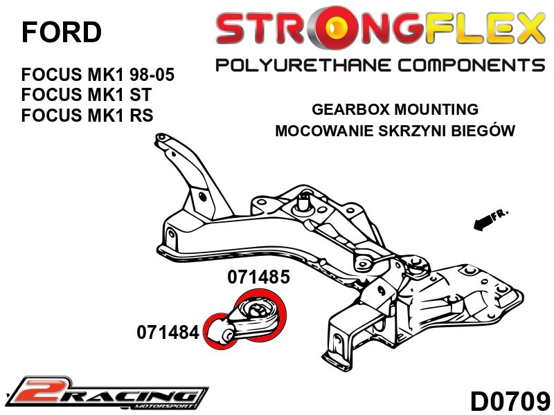 Držák převodovky silentblok 071485B