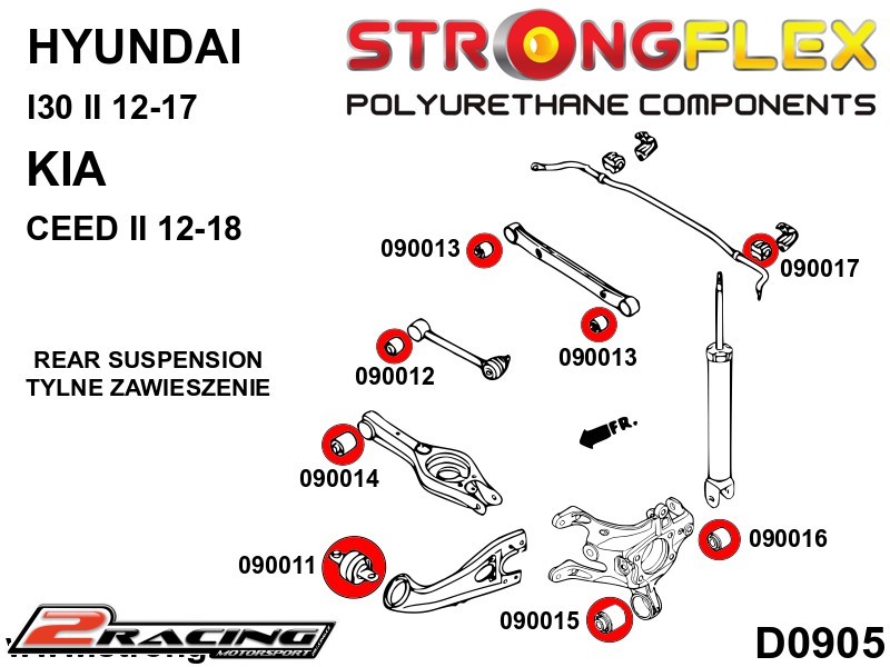 Zadní spojovačka silentblok Sport 090012A