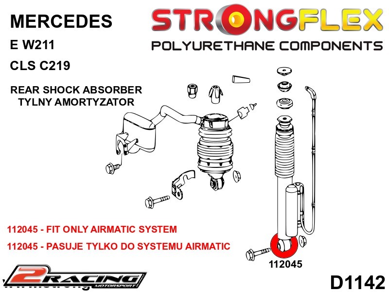 Zadní tlumič silentblok 112045B