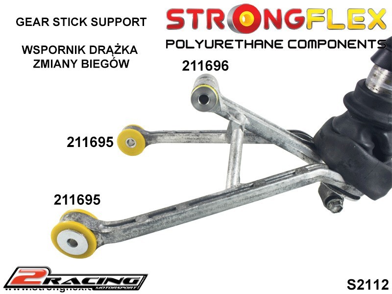 Silentblok podpěry řadicí páky – spodní Sport 211695A