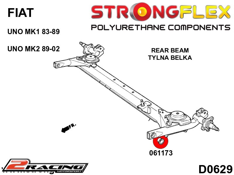 Zadní nosník silentblok Sport 061173A