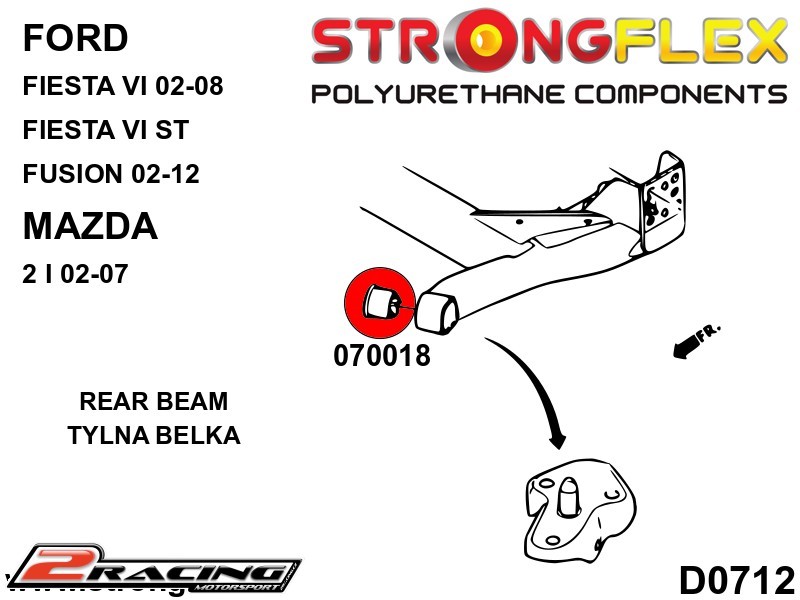 Zadní rameno silentblok Sport 070018A