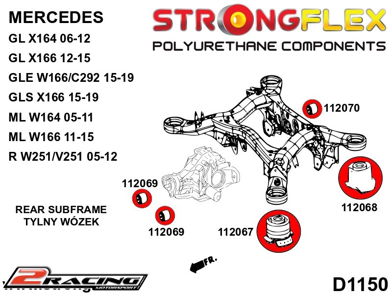 Zadní diferenciál zadní silentblok 112070B
