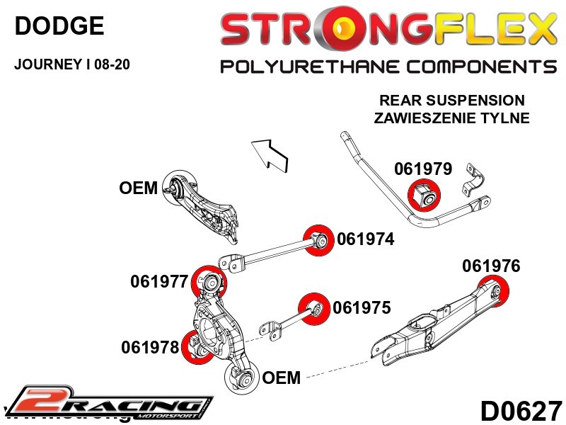 Zadní silentbloky kit 066071B