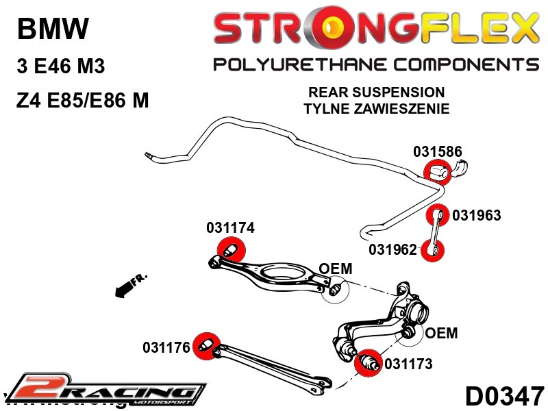 Zadní silentblok stabilizátoru multillink Sport 031962A