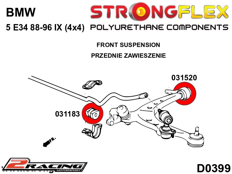Přední rameno zadní silentblok xi/xd/ix 031520B