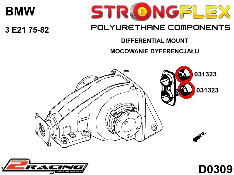 Zadní diferenciál silentblok Sport 031323A