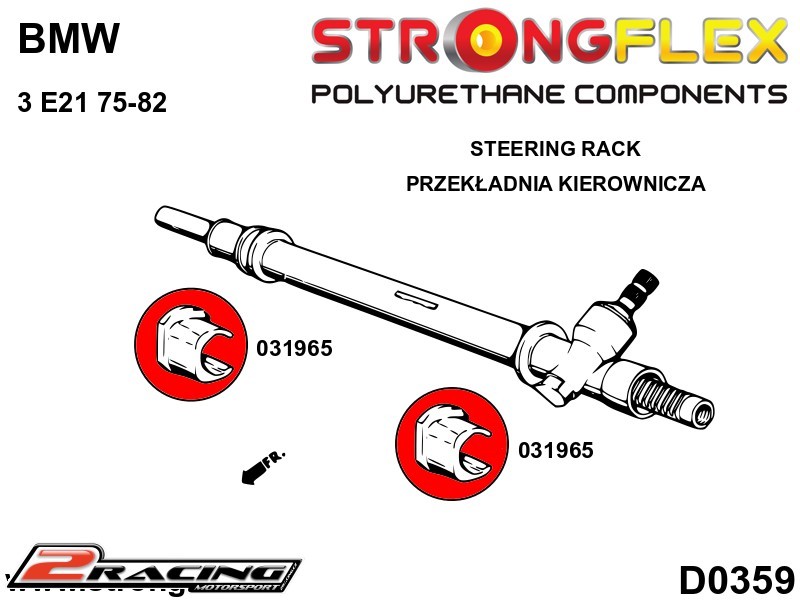 Hřeben řízení silentblok Sport 031965A