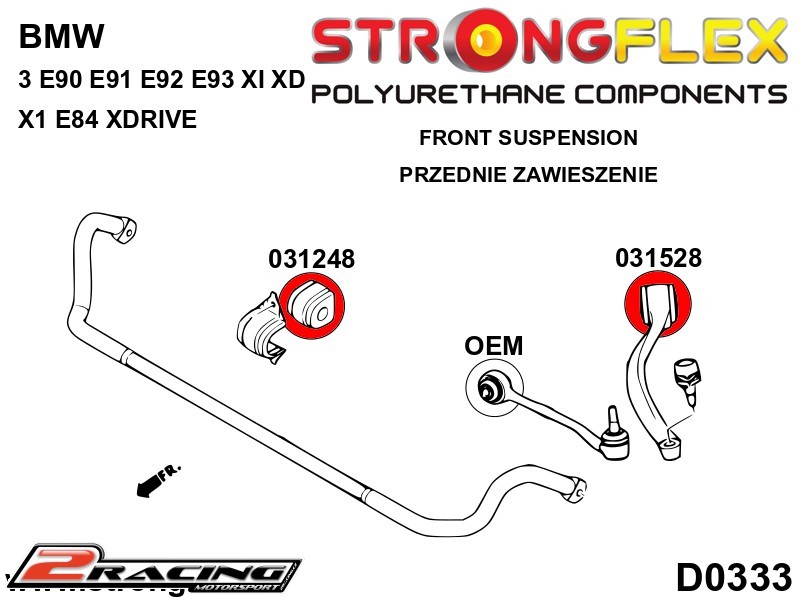 Přední rameno silentblok xi Sport 031528A