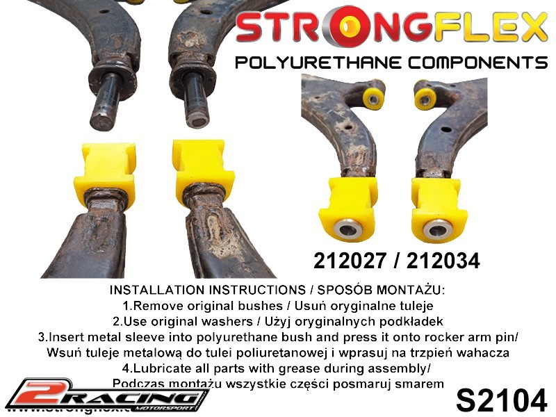 Přední silentbloky kit 216281B