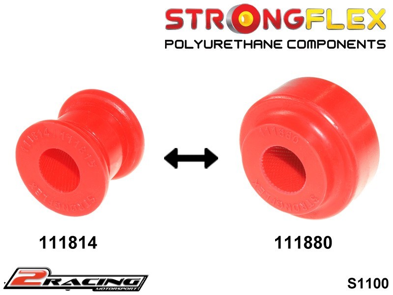 Komplet přední silentbloky podvozku Sport 116298A