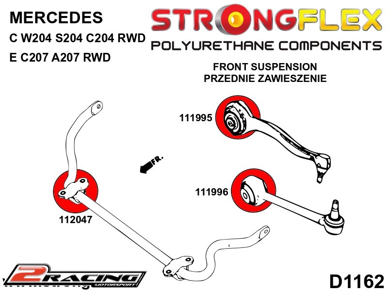Přední spodní rameno silentblok Sport 111996A