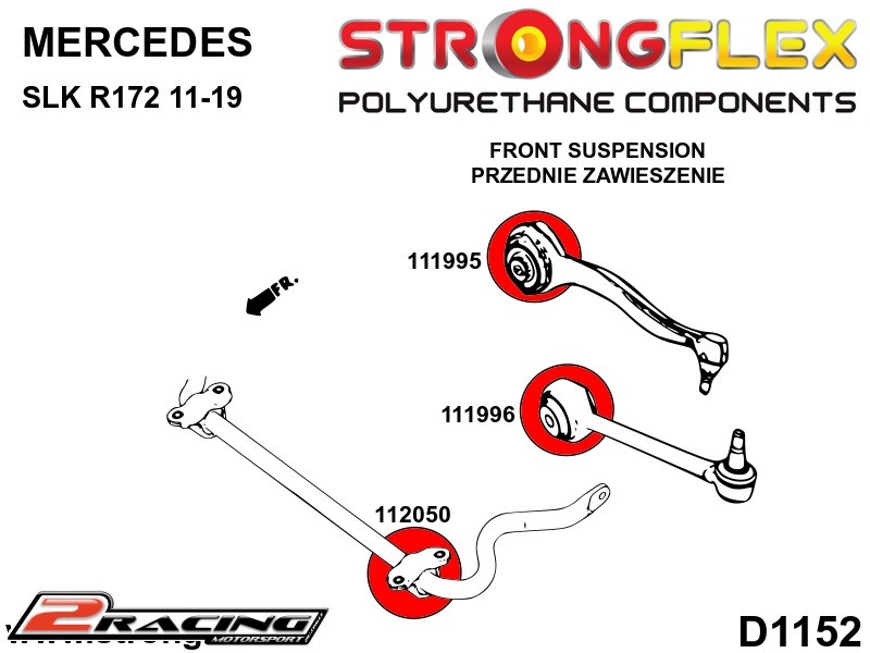 Přední spodní rameno silentblok Sport 111996A