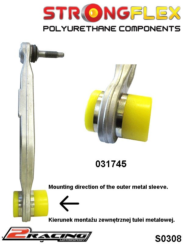 Zadní silentbloky kit Sport 036130A