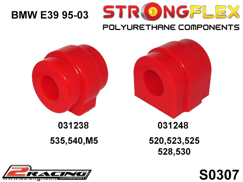 Komplet přední tvrdé silentbloky podvozku 036129B