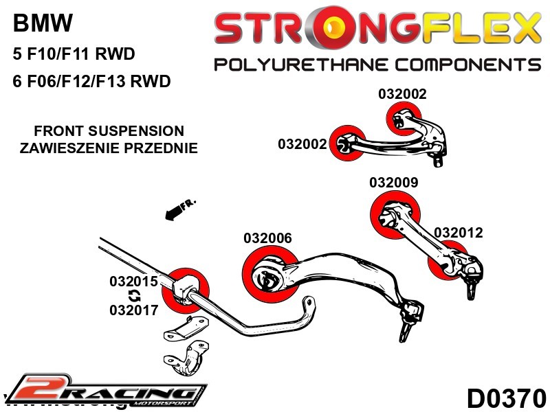 Přední horní rameno silentblok Sport 032002A