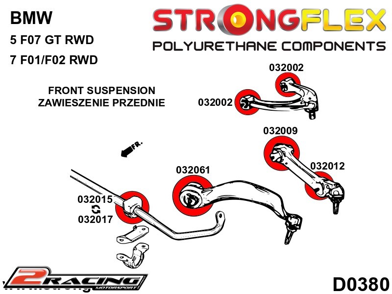 Přední horní rameno silentblok Sport 032002A