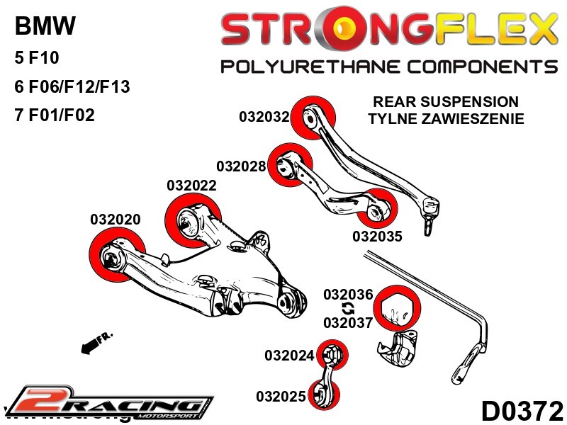 Zadní horní rameno zadní silentblok Sport 032032A