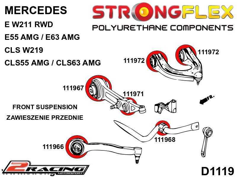 Přední horní rameno silentblok 111972B