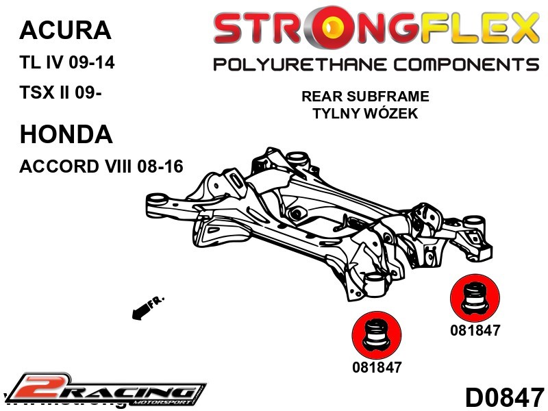 Zadní nápravnice silentbloky kit Sport 086237A