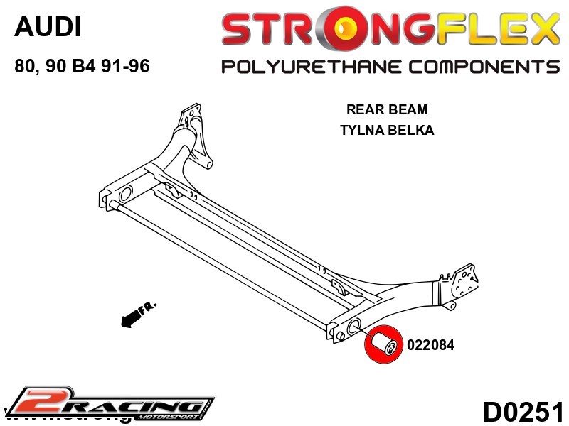 Zadní rameno silentblok Sport 022084A