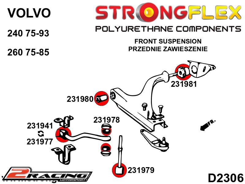 Tyčka stabilizátoru silentblok Sport 231979A