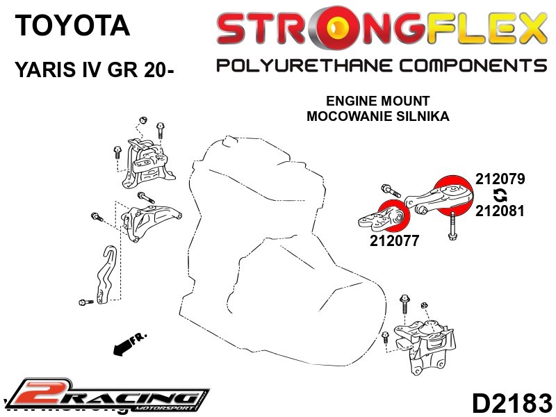 Držák převodovky vložka silentblok 212081B