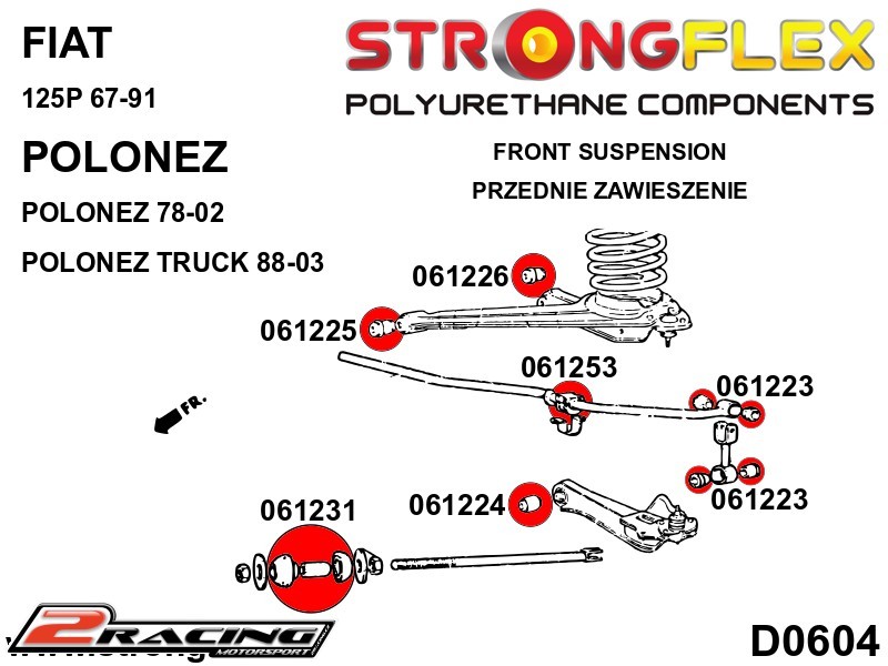 Přední rameno spodní silentblok 061224B