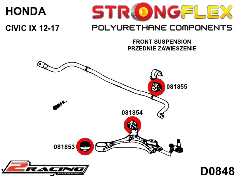 Komplet silentbloky podvozku Sport 086241A