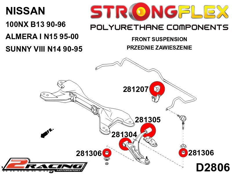 Stabilizátor multilink silentblok Sport 281306A