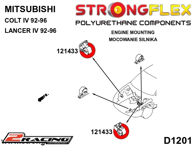 Motor vložka silentbloku Sport 121433A
