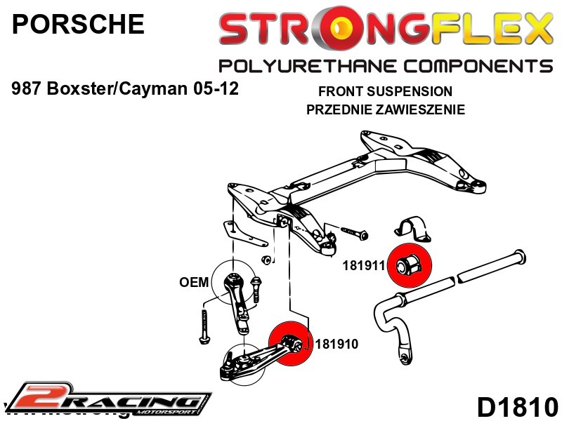 Přední stabilizátor silentblok Sport 181911A