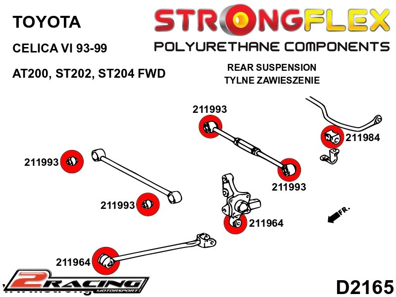 Zadní stabilizátor silentblok 211984B
