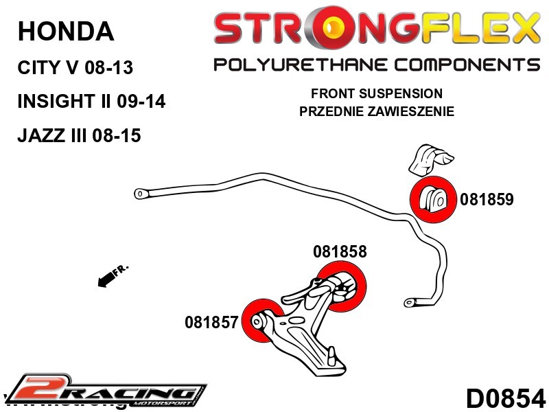 Přední silentbloky kit Sport 086245A