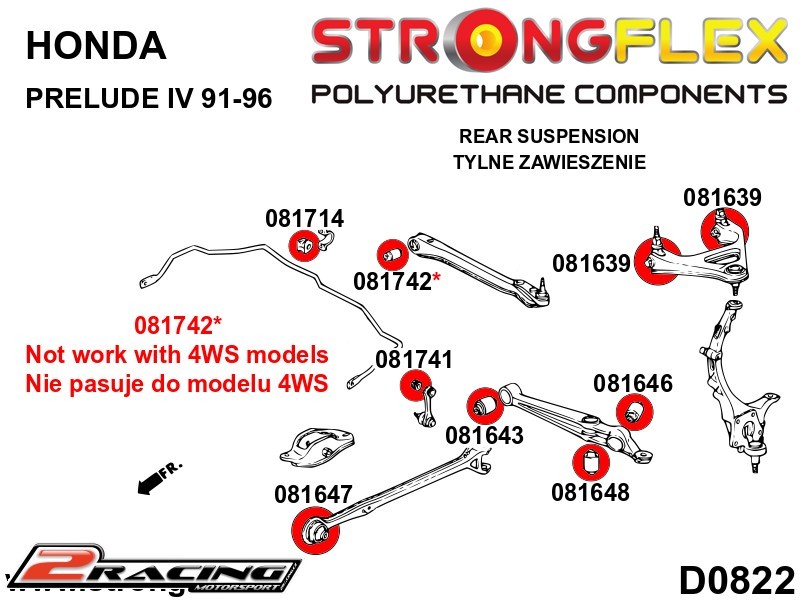 Komplet zadní tvrdé silentbloky podvozku 086203B