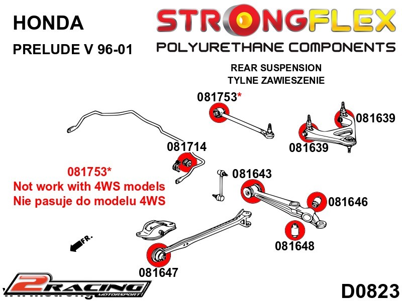 Zadní stabilizátor silentblok 081714B